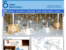 Tablet Screenshot of deltameccanica.com